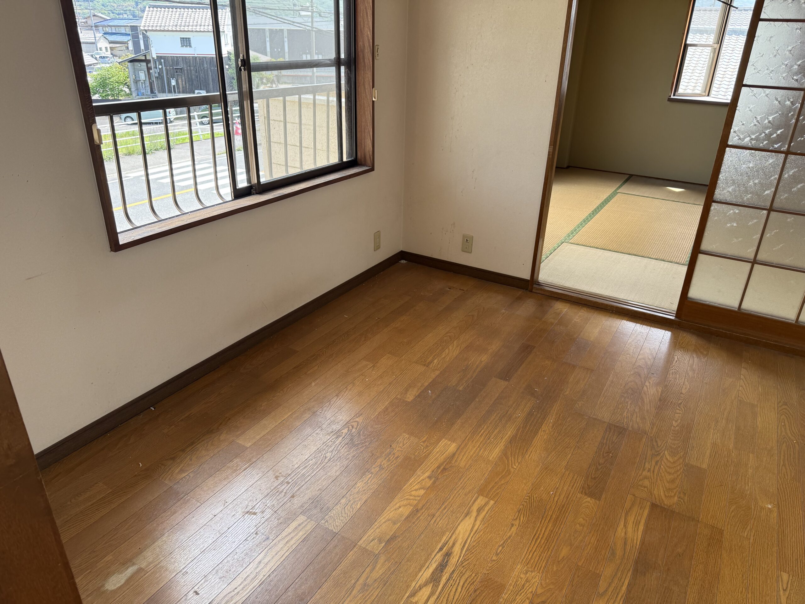 倉敷市福田 アパート フローリング部屋 残置物 撤去 後 便利屋あんばい